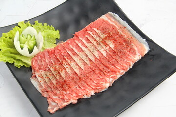 Freshly prepared Korean food