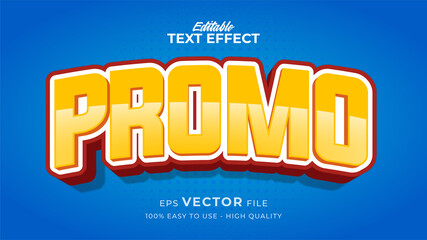 Editable text style effect - promotion text style theme