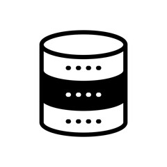 Database Vector Solid Icon. EPS 10 File 
