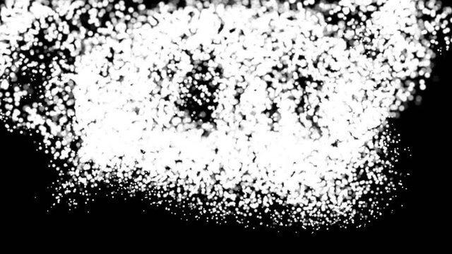 Set of futuristic transition masks. Abstract motion graphics and animated background with white and black fractal pattern. Transition monochrome masks template 4K.