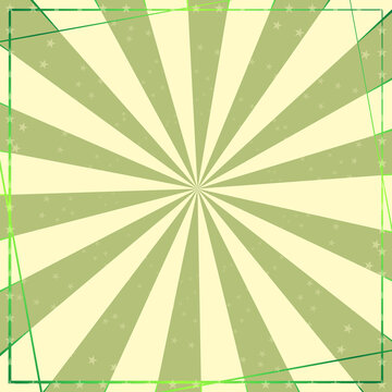 Vintage, grunge green circus background template. Vector illustration