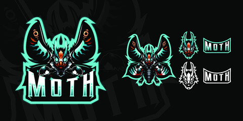 Moth Mascot Logo Premium © RIMU