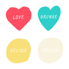 Set Grunge Backgrounds Vector For Design