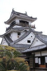 Naklejka premium 高知城 本丸から見た天守閣