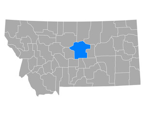 Karte von Fergus in Montana