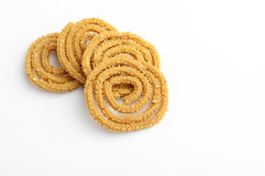 Traditional Indian Diwali snacks Chakali or murukku  Indian Traditional Tea Time Snack Chakli