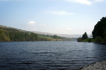 Walk in the spring day around the Bohernabreena reservoir.Ireland.