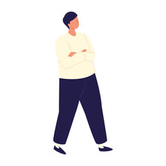 man standing cartoon