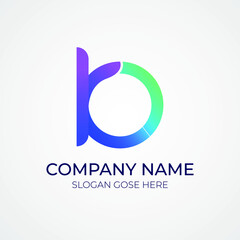 Modern abstract B Logo । r letter mark । br logo