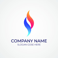 Fototapeta premium Modern abstract S Logo । S letter mark