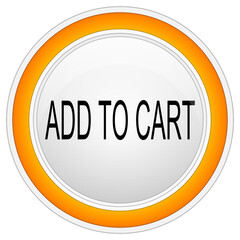 Add to cart Button on white background - illustration