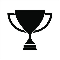 First prize trophy icon, winner vector illustration on white background. color editable