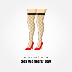 vector illustration for international sex workers'  day