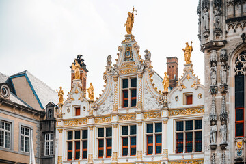 Traditional Cathedral building in Bruges, Belgium