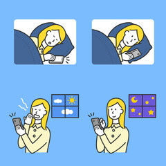 女性 喜怒哀楽 朝 夜 ポージングセット03_1C
Female emotions morning and night posing set03_1C
