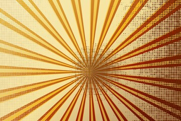Obraz premium Retro rays comic yellow and brown background raster gradient halftone and dotted shades pop art style. Vector illustration eps 10 vintage pop art background
