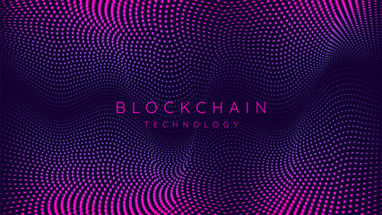 Technology concept background banner, big data analytics, blockchain technology, deep learning, artificial intelligence