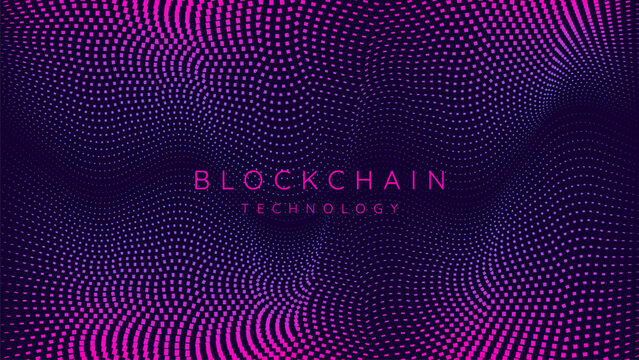 Technology concept background banner, big data analytics, blockchain technology, deep learning, artificial intelligence