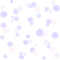 gently blue flowers on a white background, seamless pattern for textiles, fabric