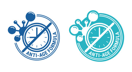 Anti-age Formula badge for cosmetics