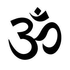 Ohm symbol isolated on a white background.