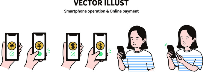 スマートフォンを操作している人