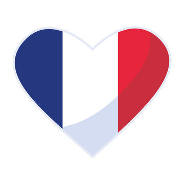 french flag shaped heart