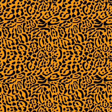 Abstract background with leopard skin texture. Leopard seamless pattern. Leopard fur design.