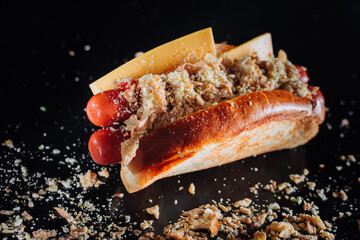 delicious hot dog