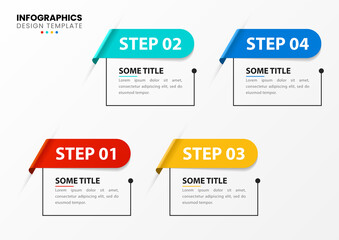 Infographic design template. Creative concept with 4 steps