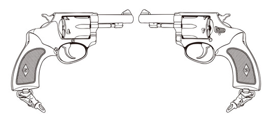 GUN,リボルバー,日本、警察