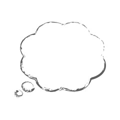 吹き出しイラスト、アイコン（手描き、重ね描き風）