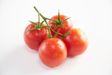 ミニトマトを白背景で