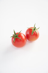 ミニトマトを白背景で