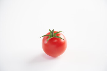 ミニトマトを白背景で