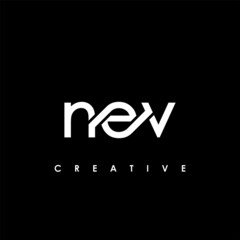 NEV Letter Initial Logo Design Template Vector Illustration