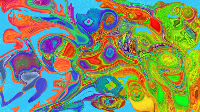 Abstract multicolored fantasy bright textured background