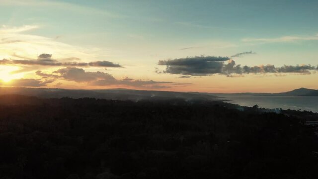 Drone footage of sunset inPapua NewGuinea