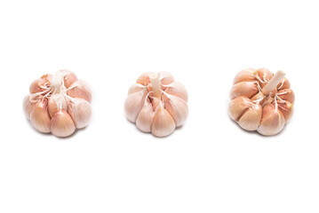 Garlic isolated on a white background.