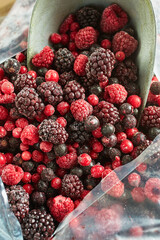 Tiefgekühlte Beeren