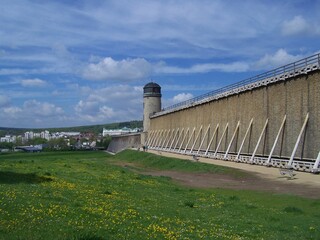 Bad Nauheim in Hessen, Deutschland, verf&uuml;gt &uuml;ber mehrere Gradierwerke, die gesunde salzhaltige Luft verstr&ouml;men.