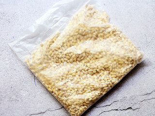 Hercules groats in cooking bags