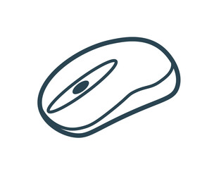 Vector illustration, computer mouse icon. Linear.