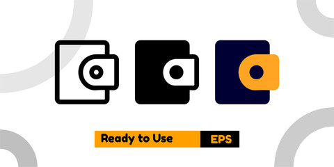 payment icon with three style for poster, social media, and presentation