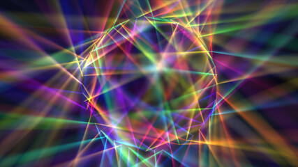 Fototapeta premium Digitally Generated Disco Laser neon Background