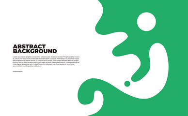 Obraz premium Vector green fluid abstract background. beautiful for posters, brochures, business cards, greeting cards, invitations, websites, and many more.