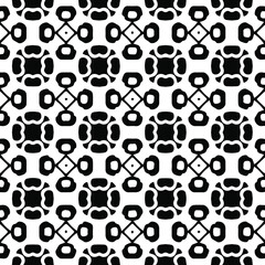  Geometric vector pattern with Black and white colors. Seamless abstract ornament for wallpapers and backgrounds.