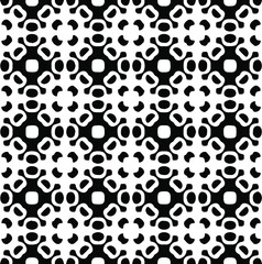  Geometric vector pattern with Black and white colors. Seamless abstract ornament for wallpapers and backgrounds.