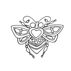 Fly with a pattern for themed decorations