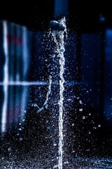 Splash fountain in the city 